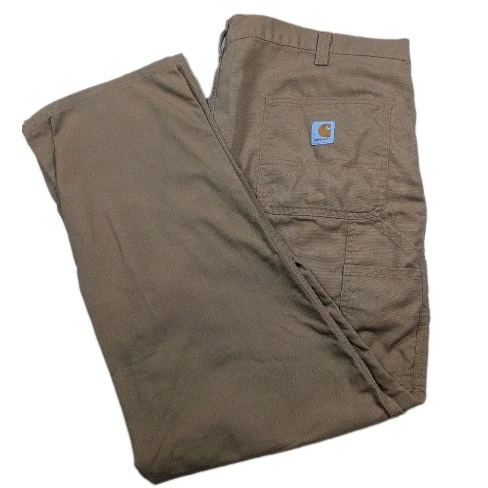 Carhartt 383-51 Pants Mens 40x32 Brown Dungaree Fit Workwear Carpenter